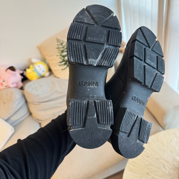 Ganni Black Winter Rubber Boots - Picture 3 of 3